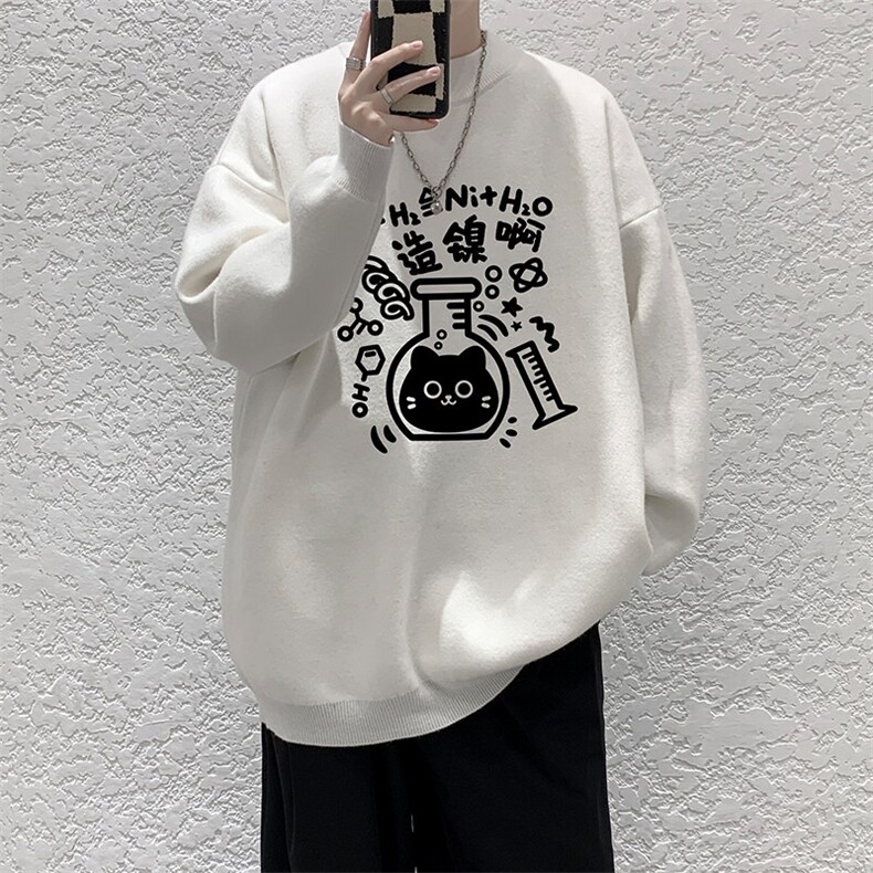 半高领毛衣男大码胖子针织衫毛线衣M18421-P45加绒款-P65,男装针织衫/毛衣,电商A040
