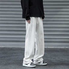 美式重磅华棉高街拖地款秋冬加绒休闲裤X1610-特批35加绒特批46，男装卫衣，星座718