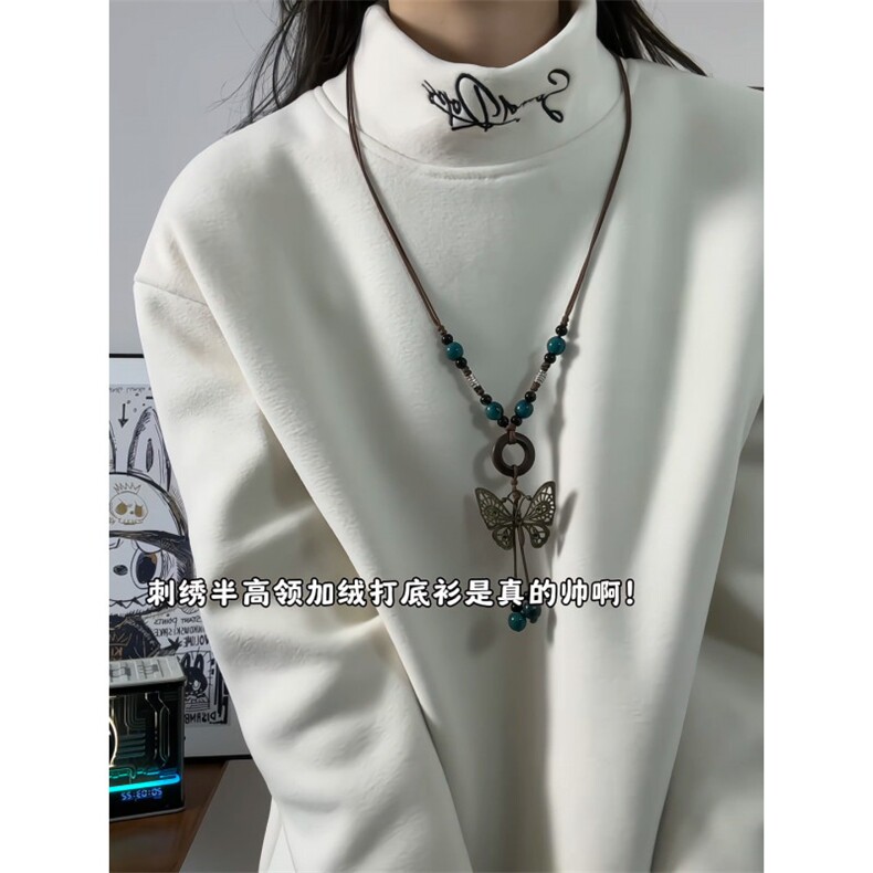 XZ809A/DR13/特P24/控48/加绒P29/控58450克德绒绣花加绒打底衫,男装T恤,星座809A(原222-1)