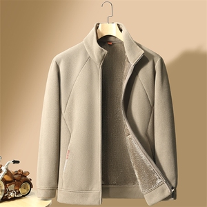 新款秋冬季男颗粒绒保暖外套休闲时尚加绒帅气户外运动男装801图片