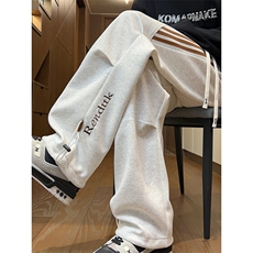 2025秋冬新款美式高街个性设计时尚百搭大码休闲卫裤P45，男装休闲裤，电商B388