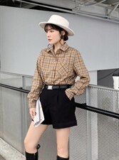 加绒衬衫，女装衬衫，依伊贝诺