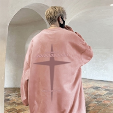 抖音供货、重磅显瘦卫衣冬圆领宽松D223A-LPRYL2307-特p40，男装卫衣，电商019-1