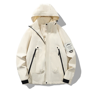 新品男士山系风连帽工装外套冲锋衣男女防风户外登山服518-P42图片