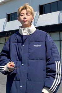 ！2025秋冬新款男士撞色潮牌棉衣加厚保暖棉服外套MY210特P80图片