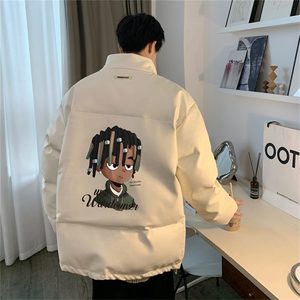 均可提供短视频 高品质港风黑人头PU皮加厚棉衣PM133-p110控148图片
