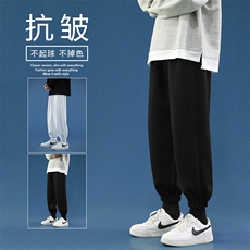 2023秋冬舒适百搭休闲加绒加厚卫裤WK602-1特批22-加绒特批30，男装休闲裤，星座718-1
