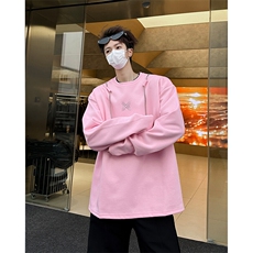 链条项链款男大时尚卫衣秋冬打底设计高街痞帅潮男打底衫长袖P55，男装卫衣，电商B319