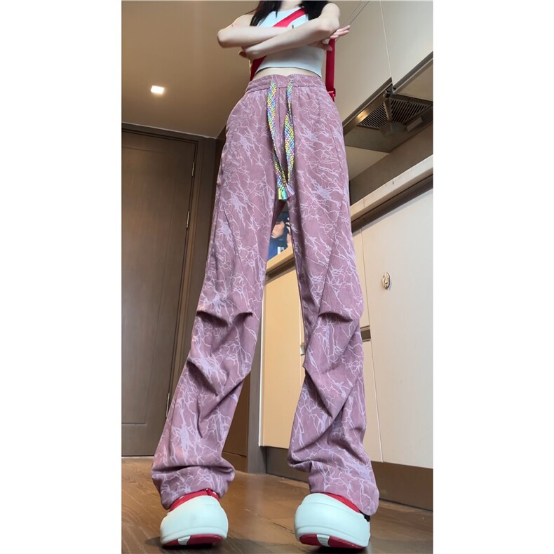 抖音品质秋季新款花色灯芯绒宽松休闲裤B315-K24299-特p35控68,男装休闲裤,电商B315