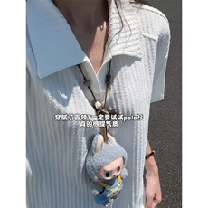 XZ809A/SSS06/P45/控58肌理感拼接POLO衫T恤，男装T恤，星座809A(原222-1)