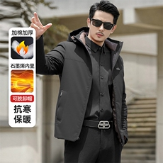 2025冬季新款立领棉衣时尚百搭加厚面包服青年靓仔棉服爸爸款外套，男装棉衣，星座505-2（原电商A260-1)