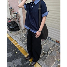 网图有货美式夏季格纹POLO领短袖衬衫男女宽松半袖上衣A598-P35，男装T恤，星座1505
