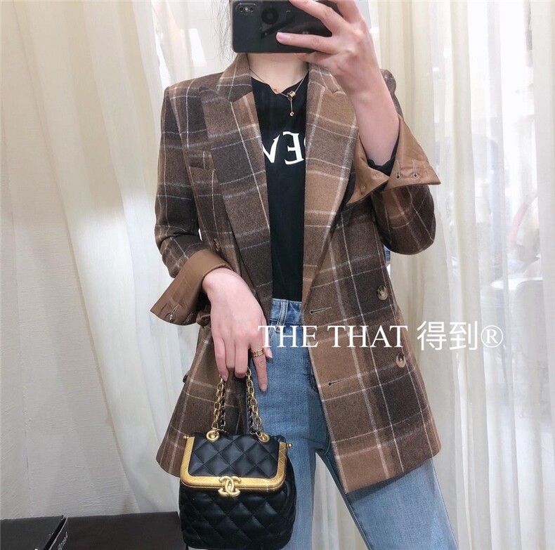 秋冬羊毛呢料西服外套，其它，得到THETHAT