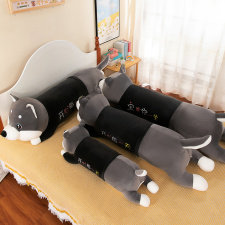哈士奇抱枕，抱抱熊玩具