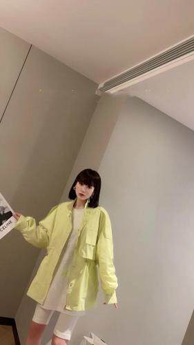ZCL602欧洲站潮牌宽松抽红百搭薄款外套,女装,L·H·X