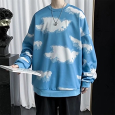 男春季新款薄款扎染卫衣W21P28，男装卫衣，星座1116-2