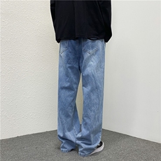 k705-p48-控78M-5XL现货性高阶港风中性ins宽松牛仔裤，男装牛仔裤，星座116