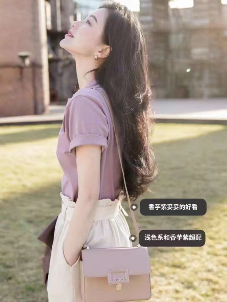 2025年秋季不连帽短袖修身型圆领纯色短袖时尚百搭,女装T恤,泰合衣坊