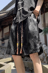 ！2025夏季新款男士龙纹风短裤冰丝五分裤DK272特P33图片