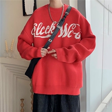 美式圆领毛衣男慵懒风休闲针织衫MY5037P40，男装针织衫/毛衣，星座1116-2