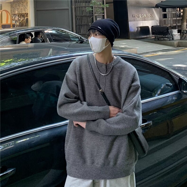 针织衫男士韩版潮流文艺百搭保暖慵懒风2024冬季ins毛衣MZ668-P49,男装针织衫/毛衣,星座412-2