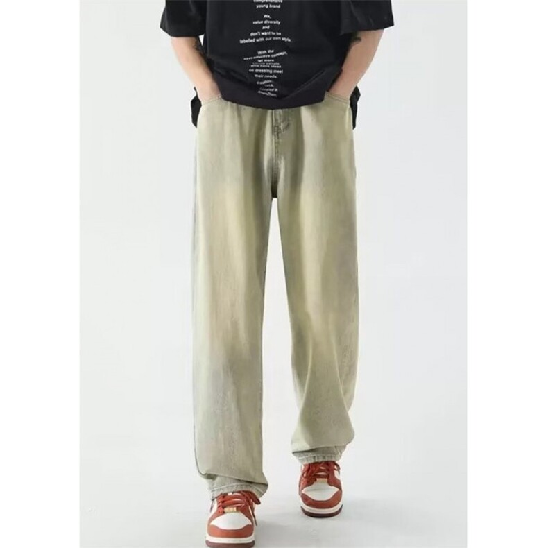 复古风蓝水洗低腰显瘦微喇薄款牛仔裤通勤百搭裤子NA70，男装牛仔裤，星座1116A（原606A-3）