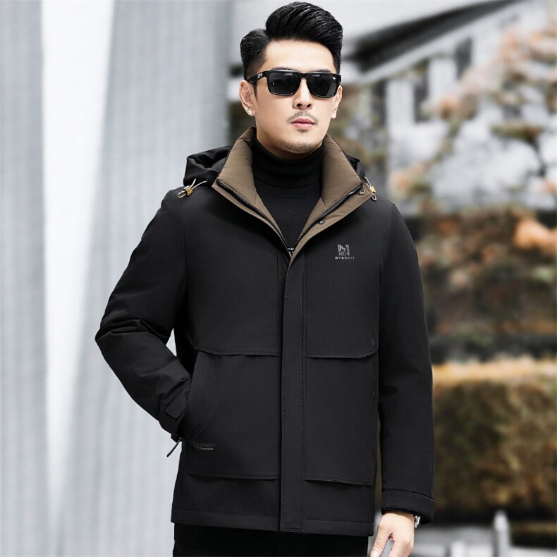 B2378钱塘2020-3百搭时尚新款休闲冬季厚款中年男士羽绒P328,男装羽绒服,钱塘207-3