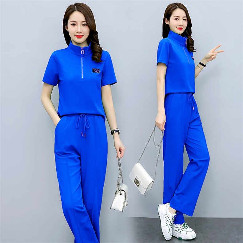 2024夏季新款时尚气质两件套休闲套装女宽松显瘦百搭运动服,女装套装/套裙,依如秀(原杭风阁)