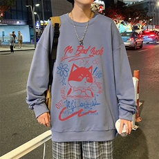 S6226-P28秋季圆领卫衣男大码韩版宽松长袖外套，男装卫衣，电商A040