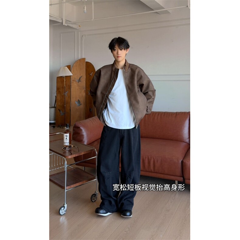 现货！早秋上新美式复古夹克有形显身材上衣-EX51060-特批50,男装夹克,电商A061