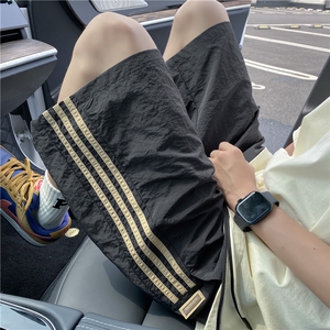 抖音品质夏季冰丝速干气孔三条刚宽松短裤B315-K24169-特p30控58图片