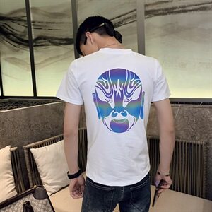 TX-619-P38夏季短袖t恤男潮流上衣服潮牌社会小伙半袖夜光体恤