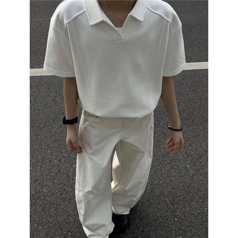 主推重磅POLO衫夏季短袖翻领半袖上衣cleanfit正肩t恤衫S419特28，男装Polo衫，电商A233-1