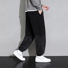 主推M-8XL棉秋季新款大码束脚潮流休闲卫裤109-K608-P50，男装休闲裤，星座109-1