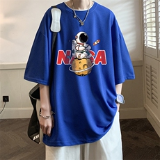 华夫格t恤男短袖男大码五分袖酒店风HT73289-P22，男装T恤，电商A040