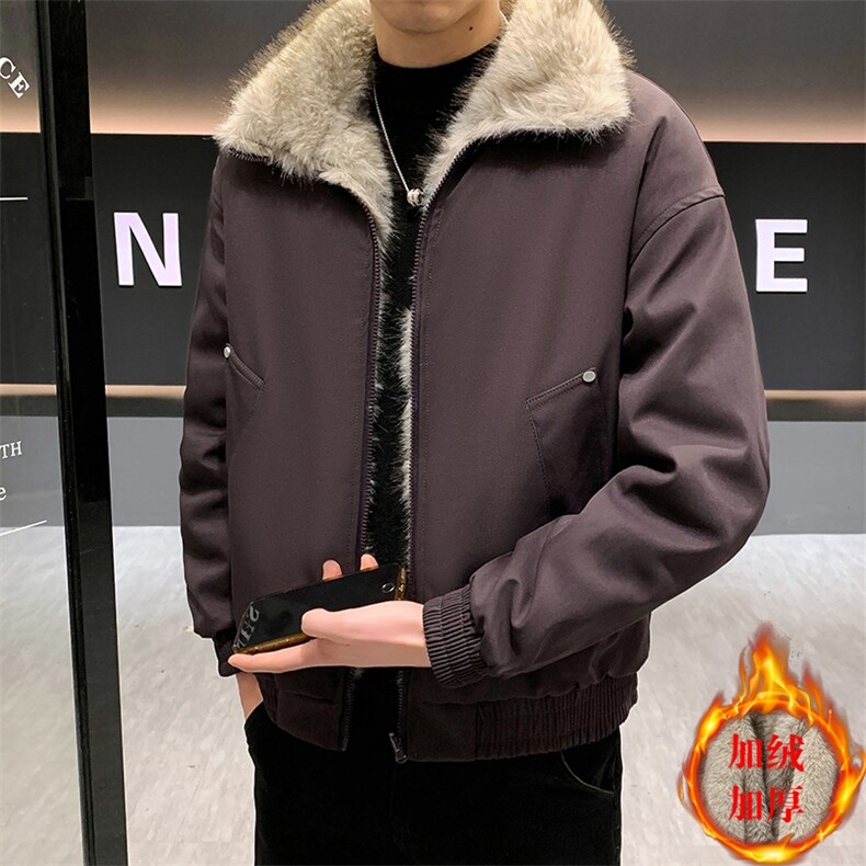 MA31-P125（座山雕）冬季新款加棉加厚帅气派克服宽松时尚棉服,男装棉衣,星座507A（原星座306B-2）