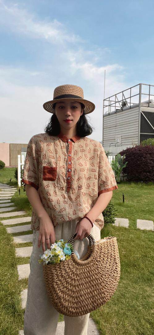 纯苎连衣裙小衫裤子裙子衬衣 时尚风 风淑女风休闲风，女装连衣裙，川哲