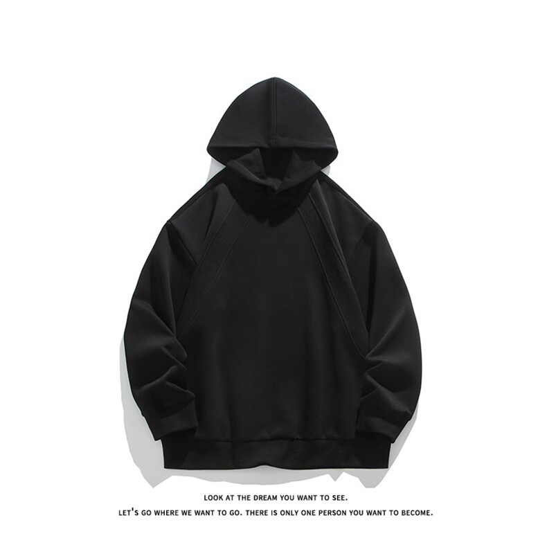 美式复古基础款上衣简约宽松连帽卫衣男W4678-P38【特价】,男装卫衣,电商A007