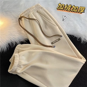 男秋季新款港风加绒加厚休闲裤K2514P38图片