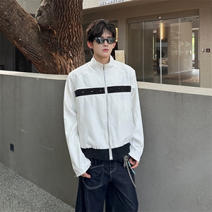 秋季立领铆钉设计款夹克外套潮XZ808B-WH091-P72图片
