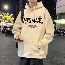 CM075P60加绒65重磅纯棉连帽衣秋冬新款美式高街帽衫宽松潮牌外套，女装短外套，星座304A