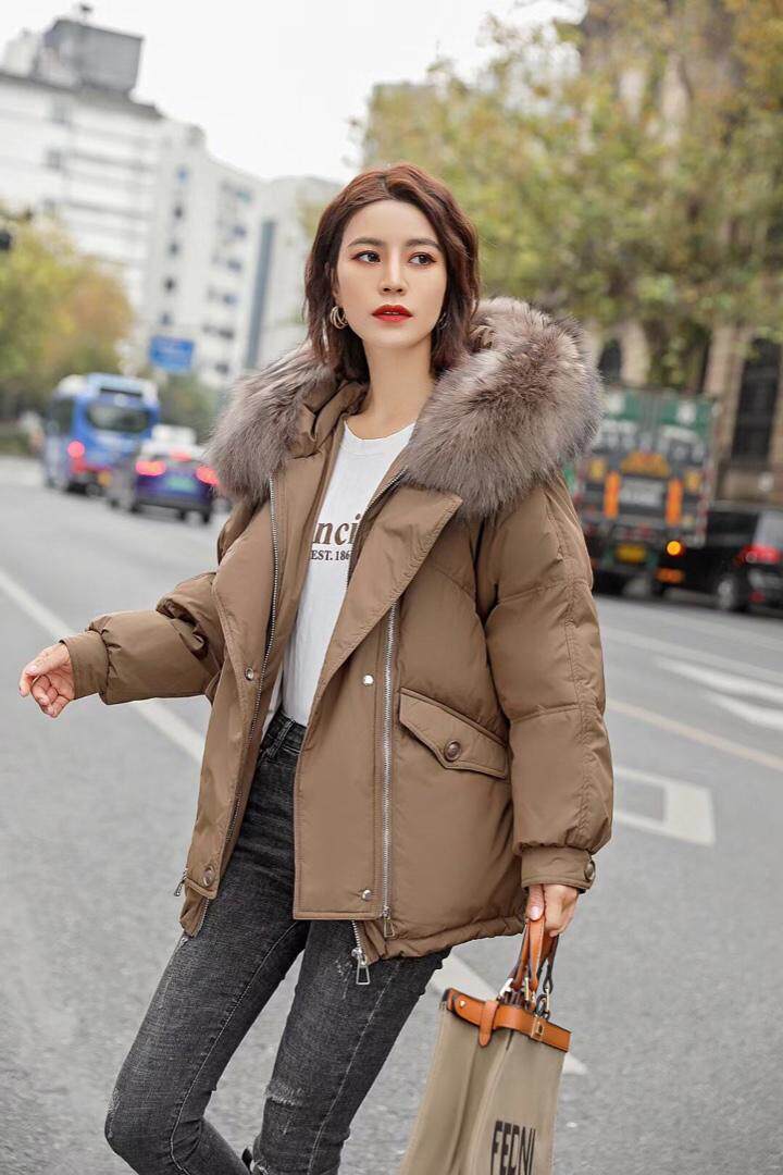 冬季轻羽绒真毛领90绒，其它，Lime meca 俪米