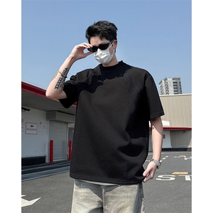 t恤男款夏季短袖cleanfit美式复古五分袖T0257-P36图片