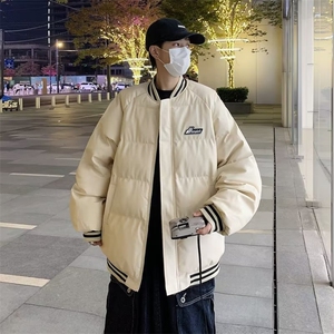 皮棉服男韩版潮流美式高街帅气加厚2024冬季ins棉衣外套MF059-P82图片