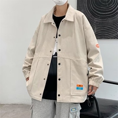 2024新款宽松ins潮牌休闲夹克上衣春秋季华夫格外套男W6937-P71，男装夹克，星座512-2
