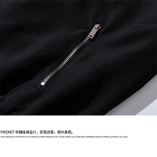 1美式复古金属飞机扣可拆卸胸针大码M-5XL夹克男JK77769P85控118，男装夹克，星座226-2