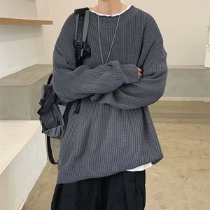 圆领毛衣男慵懒风休闲针织衫Z803-P43图片