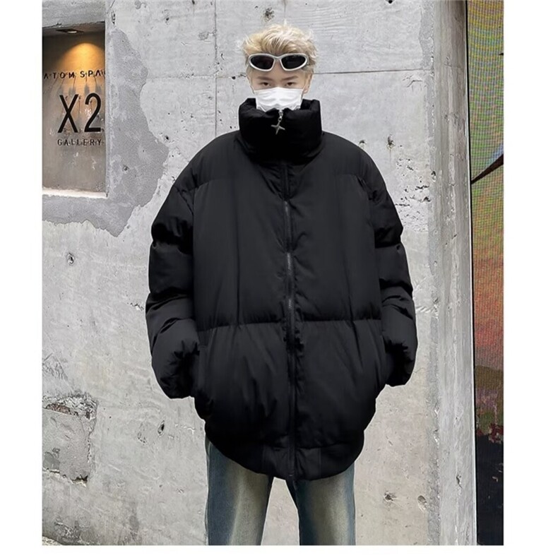 百搭标准拉链青少年潮红加厚棉服冬季潮流时尚MM262图片