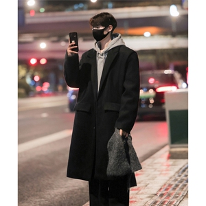 长款男装呢料呢子毛呢大衣 冬季呢子西装领外套 XZ514-2-F20-P138图片