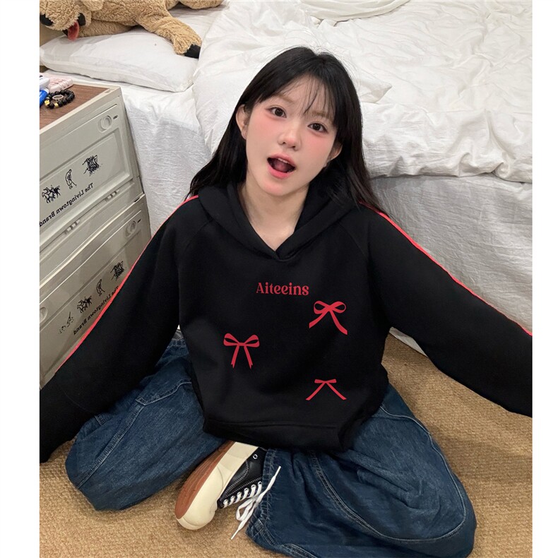秋季新款港风高街简约美式印花秋冬季杠连帽D328-ZY013-P65,男装卫衣,电商D328